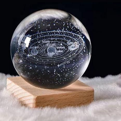 ✨ Enchanting 3D Crystal Galaxy Lamp Ball – Glowing LED Light Sphere with Stunning Assorted Designs | A Dazzling Gift & Elegant Home Decor Accent