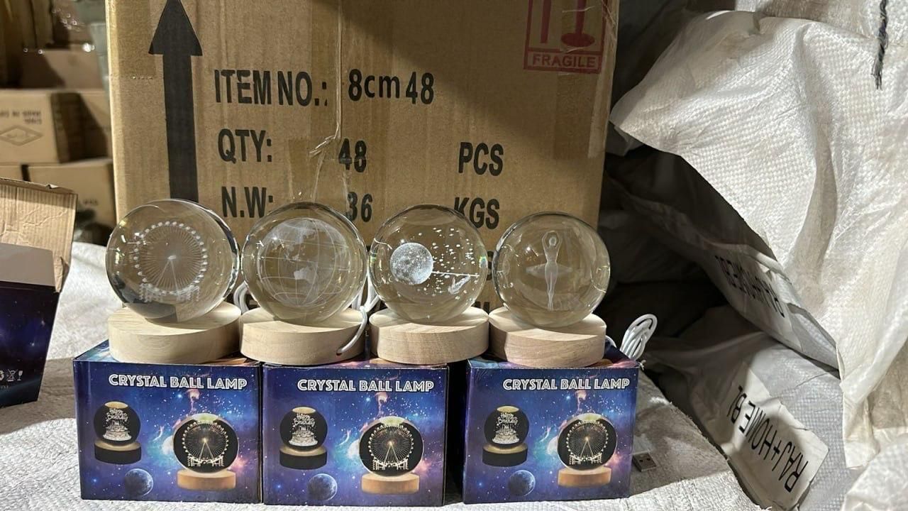 ✨ Enchanting 3D Crystal Galaxy Lamp Ball – Glowing LED Light Sphere with Stunning Assorted Designs | A Dazzling Gift & Elegant Home Decor Accent